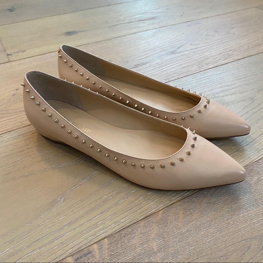 Ivanka Trump Cecille Studded Pointy Toe Flat